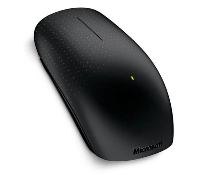 Сенсорный грызун Touch Mouse от Microsoft. Фото.