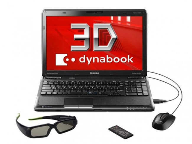 Ноутбуки Dynabook 3D от Toshiba. Фото.