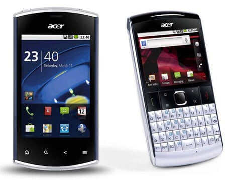 Acer готовит к выпуску два новых смартфона. Фото.