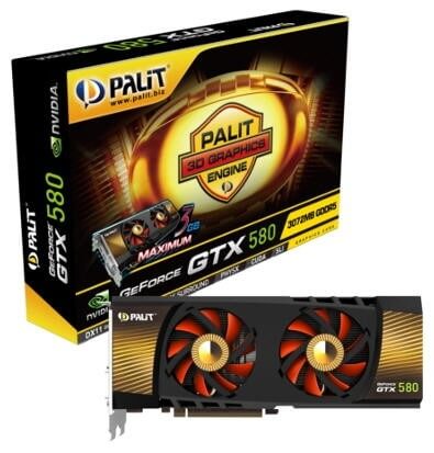 Palit увеличила видеопамять GeForce GTX 580 в два раза. Фото.