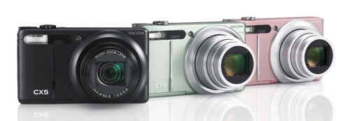 Новая компактная фотокамера Ricoh CX5. Фото.