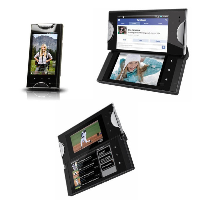 Kyocera Echo: первый двухэкранный Android-телефон от Sprint. Фото.