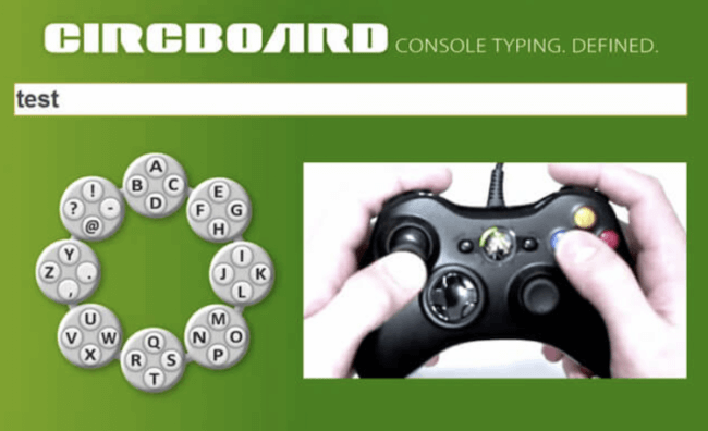 Circboard. Виртуальная клавиатура для вашего Xbox 360. Фото.