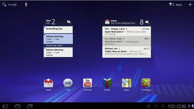 Android 3.0 Honeycomb. Теперь официально. Фото.