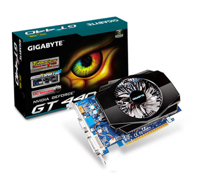 Видеокарта GT440 GV-N440TC-1GI от Gigabyte. Фото.