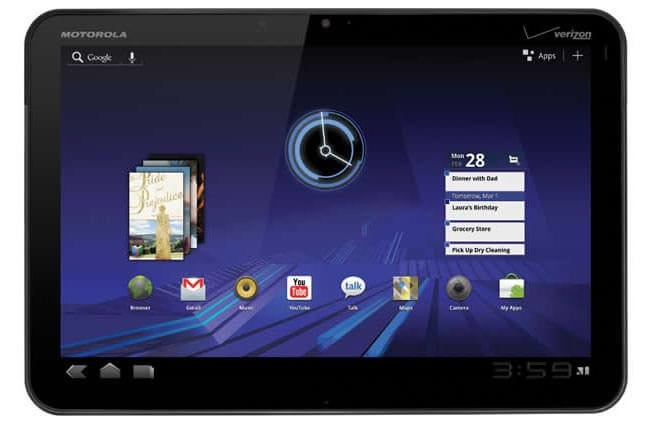 Официальная цена на Motorola Xoom. Фото.