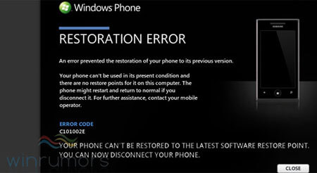 Microsoft приостанавливает обновление Windows Phone 7 для телефонов Samsung. Фото.