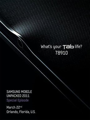 Реклама Samsung Galaxy Tab 8.9. Фото.