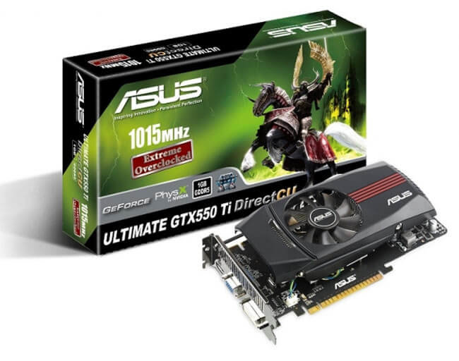 Asus выпустила GTX550 Ti DirectCu. Фото.