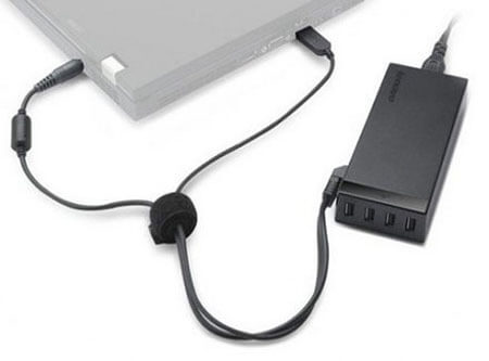 Зарядка с USB-хабом Lenovo 65W AC. Фото.