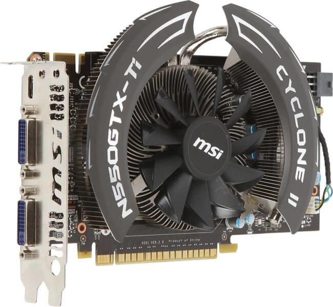MSI анонсировала новые графические карты на основе N550GTX-TI. Фото.