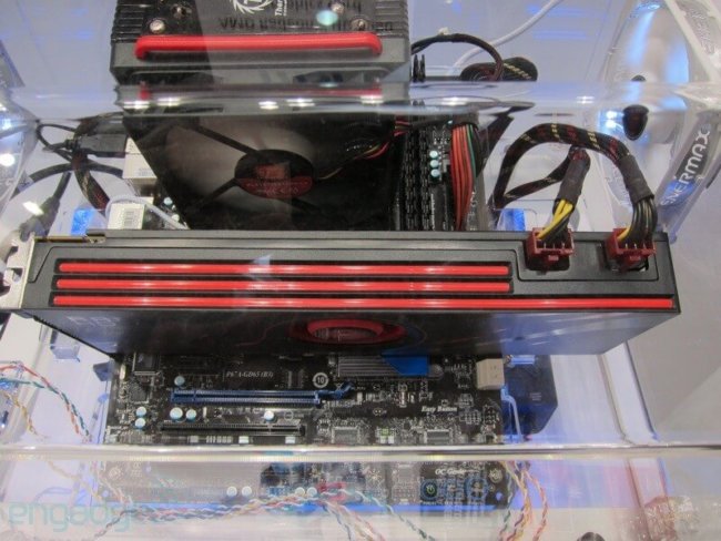 Видео. Первый взгляд на MSI Radeon HD 6990. Фото.