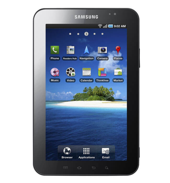 WiFi-версия Samsung Galaxy Tab по цене 299 фунтов стерлингов. Фото.