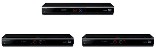 Три новых BDXL 3D Aquos DVR проигровывателя от Sharp. Фото.