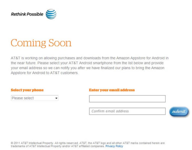 AT&T открывает доступ к Amazon Appstore. Фото.
