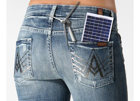 Возобновляемые источники энергии в кармане. Фото.