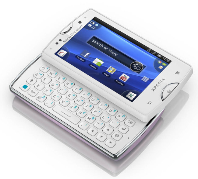 Sony Ericsson представил Xperia mini и Xperia mini pro. Фото.