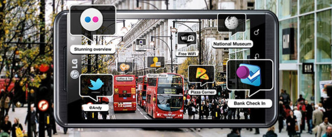 LG Optimus 3D получил браузер с функцией 3D Augmented Reality. Фото.
