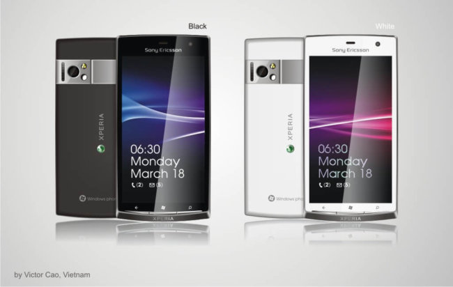 Представлен концепт XPERIA Leon, работающий на Windows Phone 8. Фото.