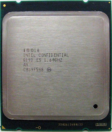 Восьмиядерный процессор Intel Sandy Bridge E засветилсяна на eBay. Фото.