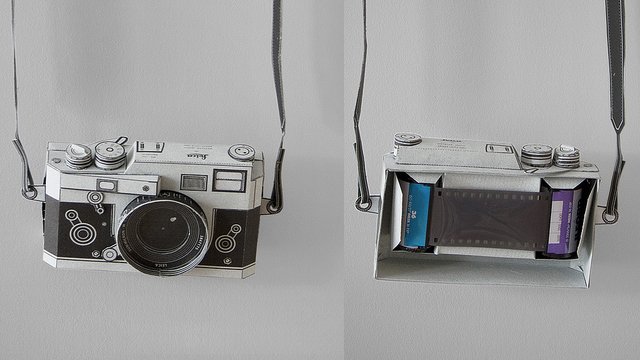 Бумажная камера Leica M3 делает настоящие снимки. Фото.