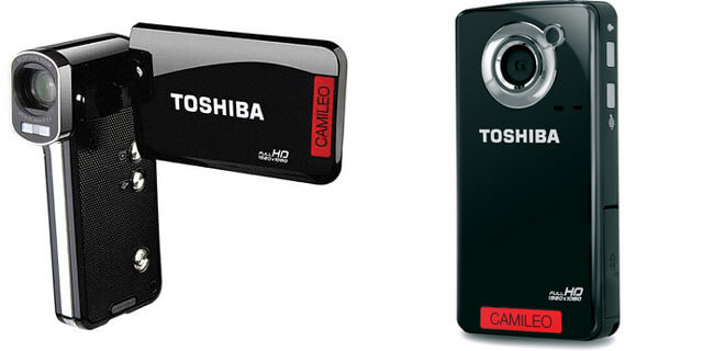 Камкордеры Toshiba Camileo P100 и B10 поступили в продажу. Фото.