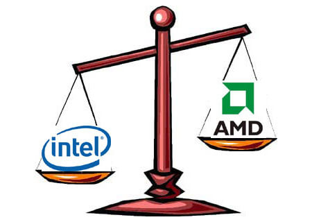 Intel vs. AMD: Результаты I квартала. Фото.