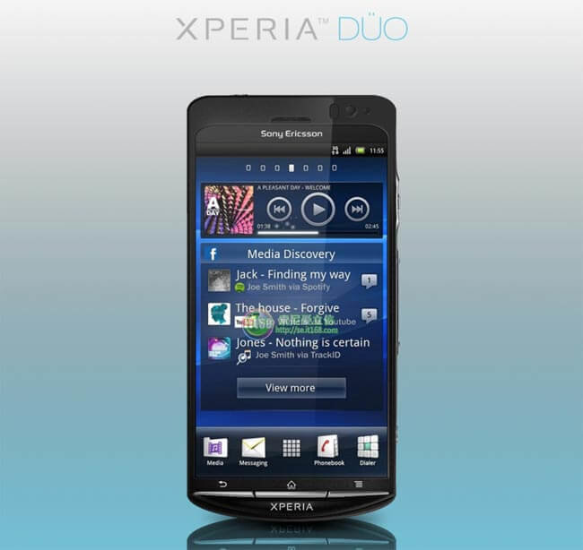 В Сеть просочилось новое фото смартфона Sony Ericsson Xperia Duo. Фото.