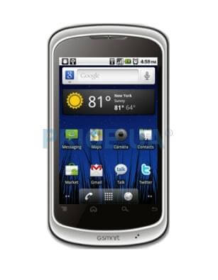В продаже — двухсимовый андроидфон GSmart G1315 с экраном 3,5 дюйма. Фото.