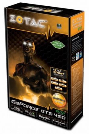 Zotac представила видеокарту GeForce GTS 450 ECO Edition. Фото.