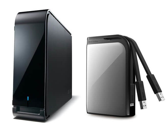 Buffalo представила в США линейки внешних накопителей MiniStation и DriveStation с интерфейсом USB 3.0. Фото.