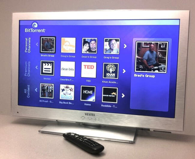 Vestel представила первый телевизор с сертификацией BitTorrent. Фото.