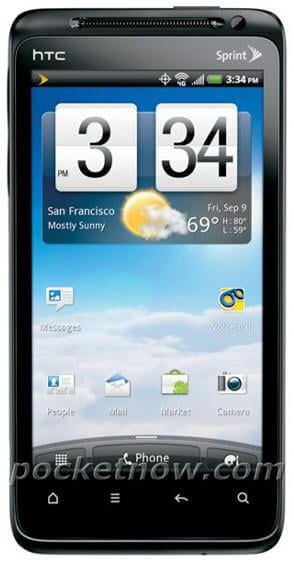 В Сети появились фотографии смартфона HTC EVO Design 4G с логотипом Sprint. Фото.