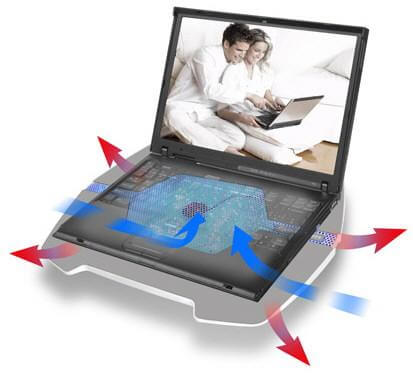 Thermaltake представила систему охлаждения для ноутбуков LifeCool. Фото.
