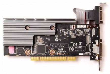 Zotac анонсировала видеокарту GeForce GT 520 для разъемов PCI и PCIe x1. Фото.