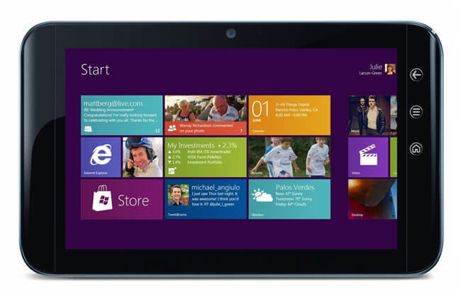 Dell работает над планшетами на базе Windows 8. Фото.