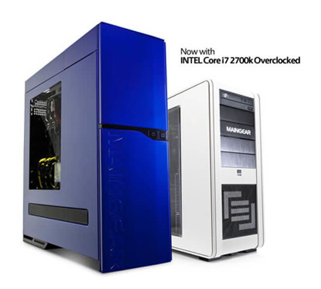 Maingear предлагает игровые решения на базе процессора Intel Core i7 2700K. Фото.