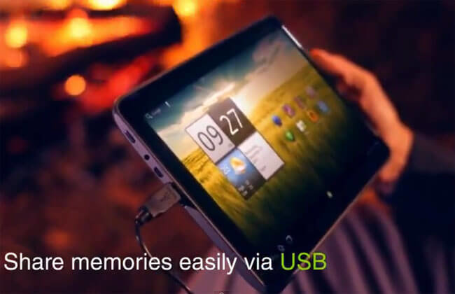 В Сети появилась реклама планшета Acer Iconia Tab A200. Фото.