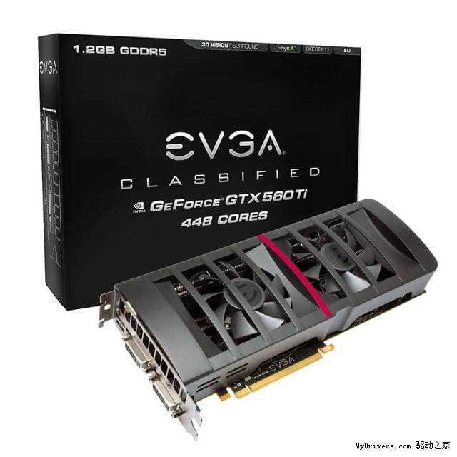 EVGA готовит к выходу видеокарту GTX 560 Ti 448 Cores Classified. Фото.