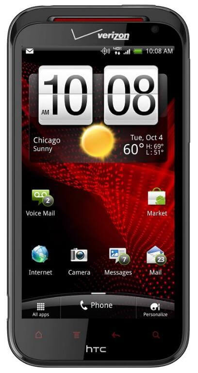 HTC официально представила смартфон Rezound. Фото.