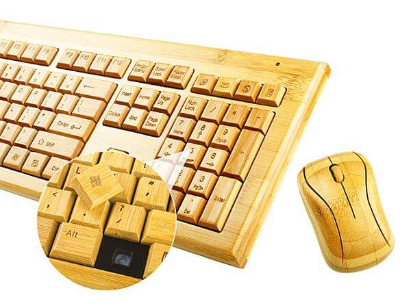 Brando представила беспроводную клавиатуру и мышь из бамбука. Фото.