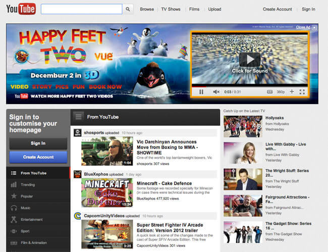 Google обновила дизайн видеохостинга YouTube. Фото.