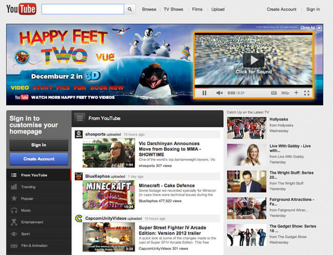 YouTube-Redesign