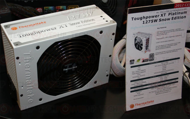 Thermaltake представила белую версию блока питания Toughpower XT. Фото.