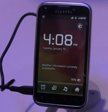CES 2012: Alcatel представила смартфон Ultra 995. Фото.