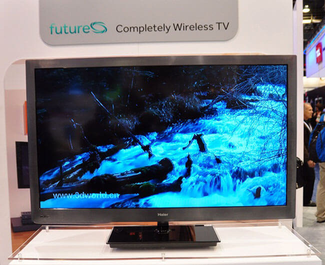 Haier показала на CES 55-дюймовый беспроводной 3D HDTV. Фото.