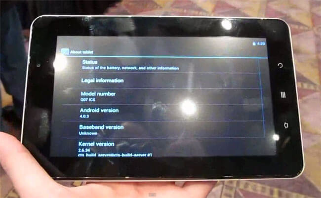 ViewSonic анонсировала на CES бюджетный планшет ViewPad e70. Фото.