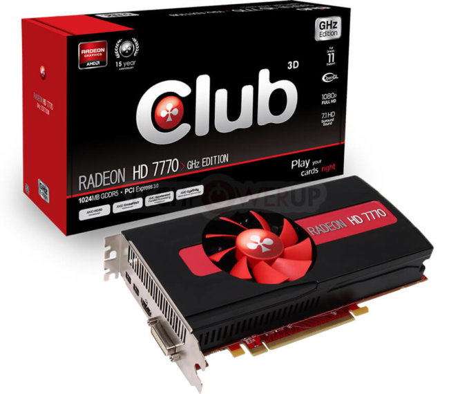 Club3D выпустила свои карты серии Radeon HD 7700. Фото.