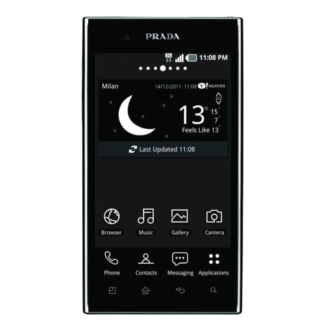LG Prada 3.0 в действии. Фото.