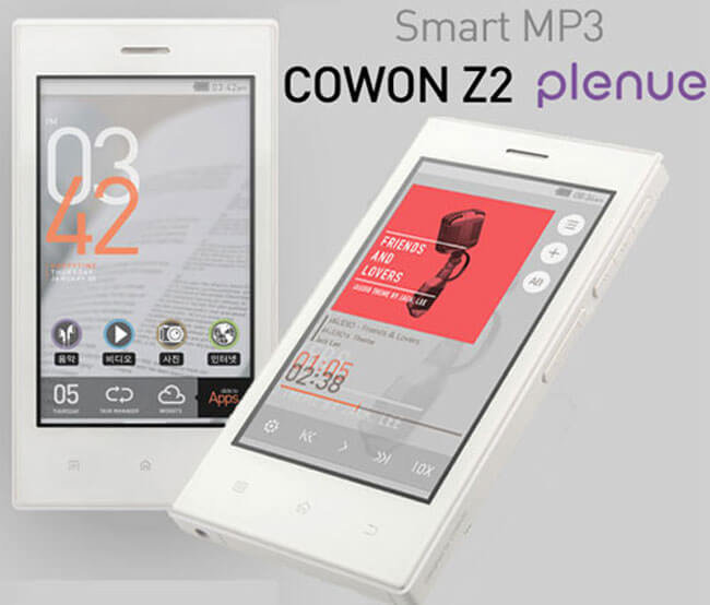 Cowon анонсировала MP3-плеер Z2 Plenue. Фото.